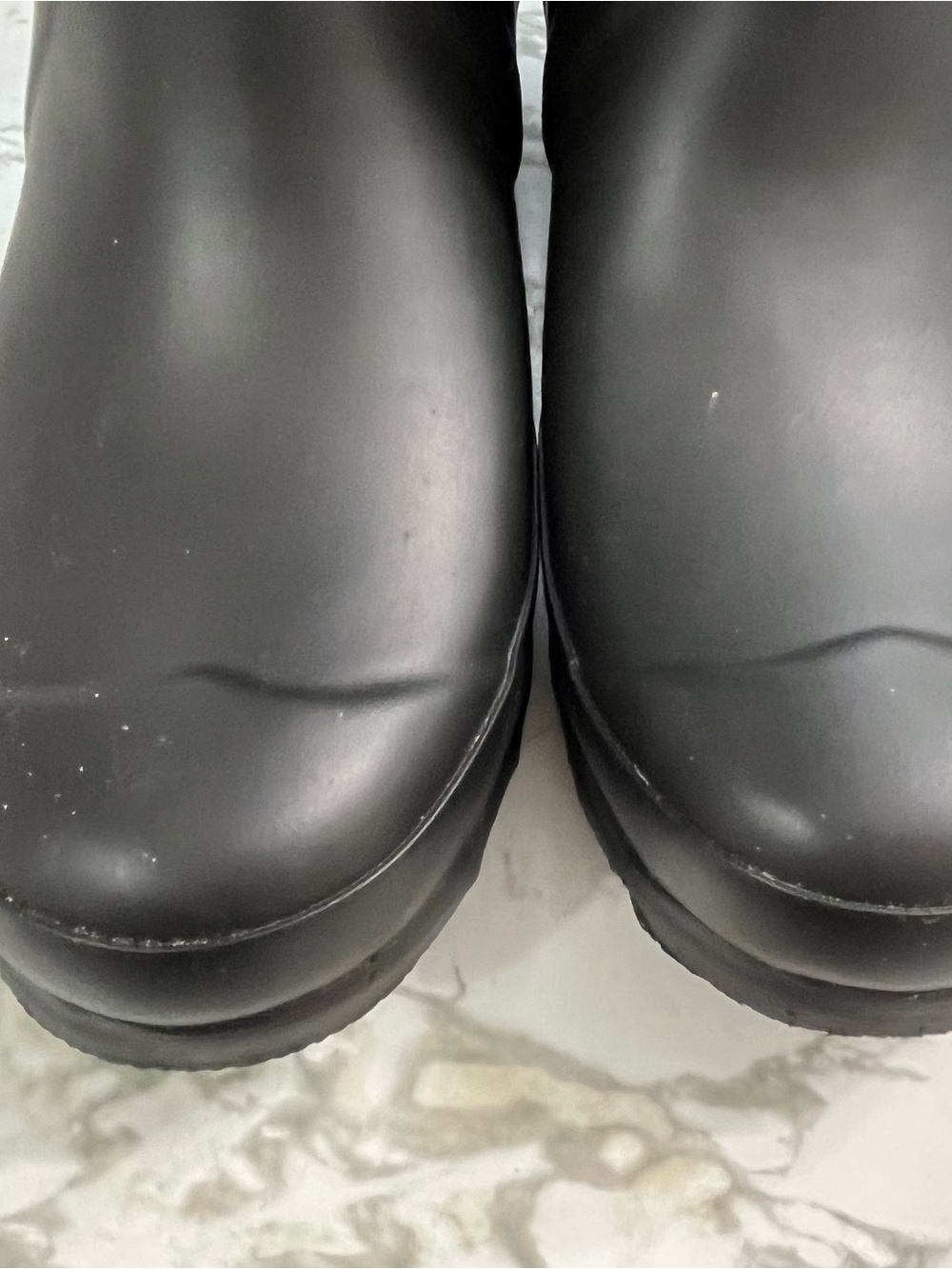 Hunter Original Tall Colorblock Rain Boots Black Red Two Tone Womens 6 / Men 5 - Picture 6 of 9